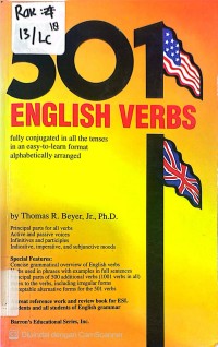 Image of 501 ENGLISH VERBS