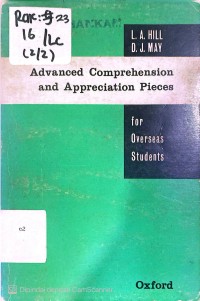 Image of ADVANCE COMPREHENSION AND APPRECIATION PIECES