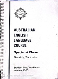 Image of AUSTRALIAN ENGLISH LANGUAGE COURS SPECIALIST PHASE
