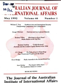Image of AUSTRALIAN JURNAL OF INTERNATIONAL AFFAIRS