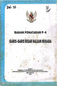 Image of BAHAN PENATARAN P-4 GARIS GARIS BESAR HALUAN NEGARA