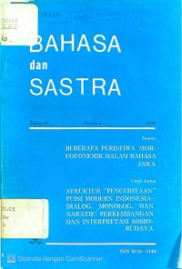 Image of BAHASA DAN SASTRA