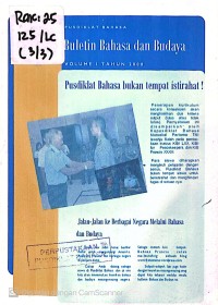 Image of BULETIN BAHASA DAN BUDAYA VOLUME 1 TAHUN 2008