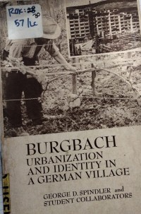 Image of BURGBACH URBANIZATION AND IDENTITY IN A GERMAN VILLAGE