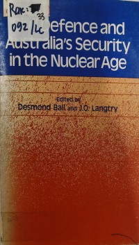 Image of CIVIL DEFENCE AND AUSTRALIA'S SECURITY IN THE NUCLEAR AGE
