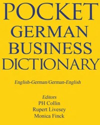 Image of E-BOOK POCKET GERMAN BUSINESS DICTIONARY
