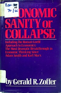 Image of ECONOMIC SANITY OR COLLAPSE