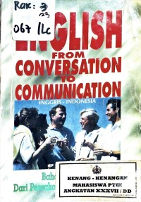 Image of ENGLISH FROM CONVERSATION TO COMMUNICATION