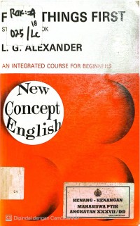 Image of FIRST THINGS FIRST STUDENT'S BOOK