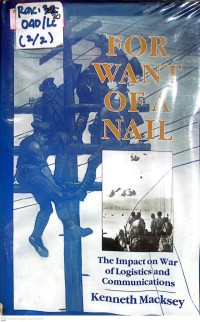 Image of FOR WANT OF A NAIL