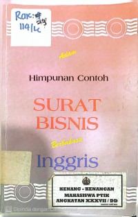 Image of HIMPUNAN CONTOH SURAT BISNIS BERBAHASA INGGRIS