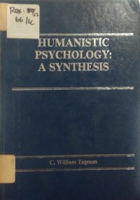 Image of HUMANISTIC PSYCHOLOGY A SYNTHESIS