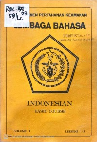 Image of INDONESIAN BASIC COURSE VOLUME 1