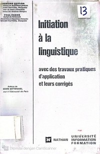 Image of INITIATION A LA LINGUISTIQUE