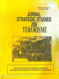 Image of JURNAL STRATEGIC STUDIES JS TERORISME VOLUME 2
