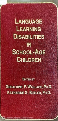 Image of LANGUAGE LEARNING DISABILITIES IN SCHOOL-AGE CHILDREN