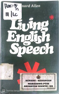 Image of LIVING ENGLISH SPEECH