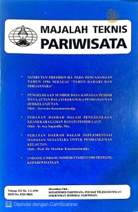 Image of MAJALAH TEKNIS PARIWISATA
