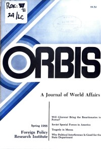 Image of ORBIS A JOURNAL OF WORLD AFFAIRS SPRING 1988