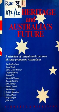 Image of OUR HERITAGE AND AUSTRALIA'S FUTURE