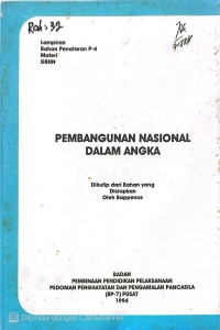 Image of PEMBANGUNAN NASIONAL DALAM ANGKA