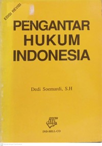 Image of PENGANTAR HUKUM INDONESIA