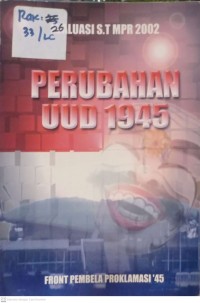 Image of PERUBAHAN UUD 1945