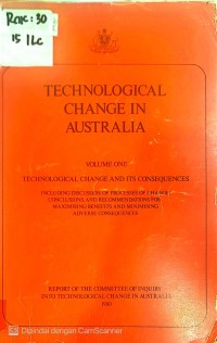 Image of TECHNOLOGICAL CHANGE IN AUSTRALIA